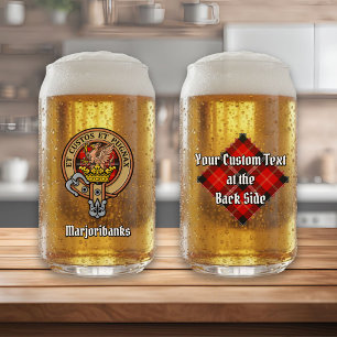 クランマルジョリバンクスのタータンチェック ガラス缶