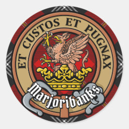 クランマルジョリバンクスのタータンチェック ラウンドシール