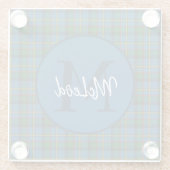 クランモノグラムのマロード ガラスコースター (裏面)