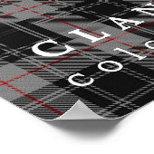 クランモファットカラーズオブスコットランドタータンチェック ポスター (角)