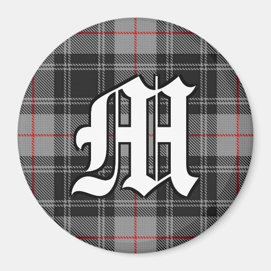 クランモファットタータンチェックプレイドアクセント マグネット (正面)