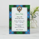 クランモリソンクレストオーバー狩りタータンチェック 招待状 (スタンド正面)