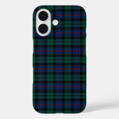 クランモリソンタータンチェックグリーンアンドブルースコティッシュプレイド Case-Mate iPhoneケース (裏面)