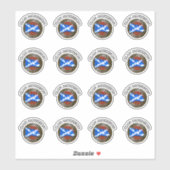 クランモリソンタータンチェックノット&フラグ シール (シート)