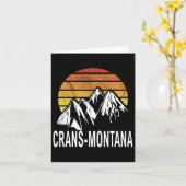 クランモンタナスイスアルプススイススキーリゾートサン カード (黄色い花)