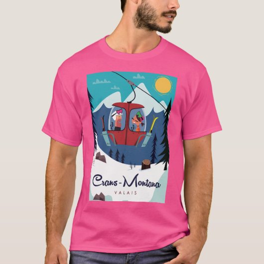 クランモンタナスキーポスター Tシャツ (正面)