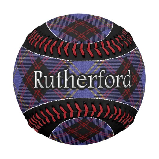 クランラザフォードスコティッシュドリームタータンチェック 野球ボール (正面)