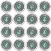 クランラモントクレスト&タータンチェックノット シール (正面)