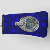 クランラルストンクレスト&タータンチェックオンティスル ゴルフヘッドカバー (正面)