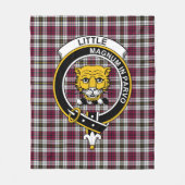 クランリトルドレスタータンチェックプレイド フリースブランケット (正面)