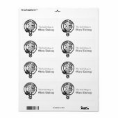 クランリンドセクレストカスタム蔵書票 ラベル (フルシート)