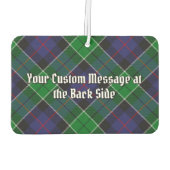 クランレスリークレストオーバー狩りタータンチェック カーエアーフレッシュナー (裏面)