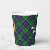 クランレスリークレストオーバー狩りタータンチェック 紙コップ (左)