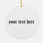 クランレスリークレストバッジとタータンチェック セラミックオーナメント (裏面)