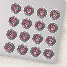 クランレスリークレスト&タータンチェックノット シール