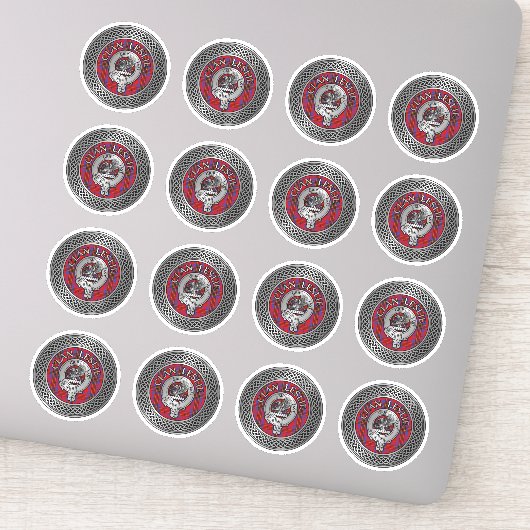 クランレスリークレスト&タータンチェックノット シール (詳細)