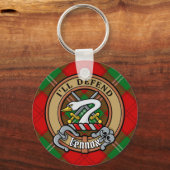 クランレノックスクレストオーバータータンチェック キーホルダー (正面)