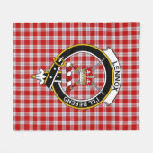 クランレノックスドレス（レノックスキンケイド）タータンチェックプレイド フリースブランケット (正面(横))