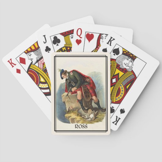 クランロスクラシックスコットランドバイクデッキ トランプ (裏面)