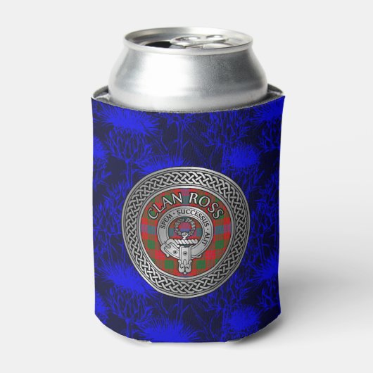 クランロスクレスト&タータンチェックノット 缶クーラー (缶正面)