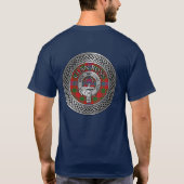 クランロスクレスト&タータンチェックノット Tシャツ (裏面)