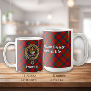 クランロバートソンクレストオーバータータンチェック コーヒーマグカップ