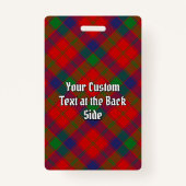 クランロバートソンクレストオーバータータンチェック バッジ (裏面)