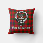 クランロバートソンクレストバッジとタータンチェック クッション (裏面)