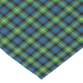 クランワトソンブライトブルー&グリーンスコットランドタータンチェック ショートテーブルランナー (コーナー)