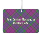 クラン城のタータンチェック カーエアーフレッシュナー (裏面)