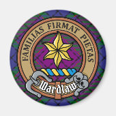 クラン城のタータンチェック マグネット (正面)