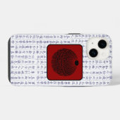 クラン日本のカモン漢字台詞ボール浮き iPhoneケース (裏面横)