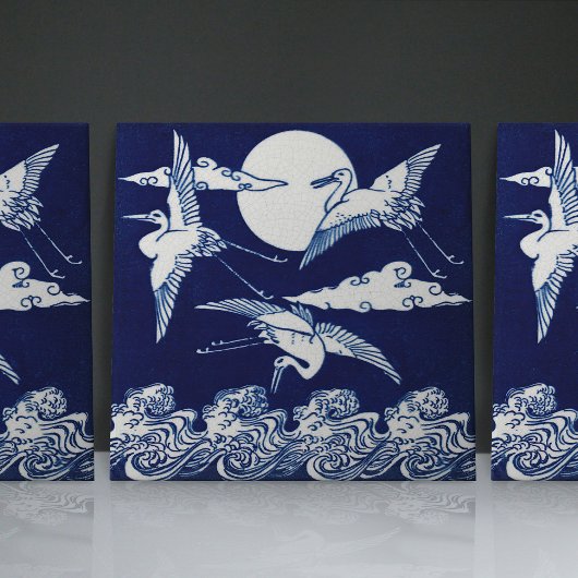 クラン飛んでいるズクリストファードレッサーアールヌーボー タイル