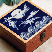 クラン飛んでいるズクリストファードレッサーアールヌーボー タイル