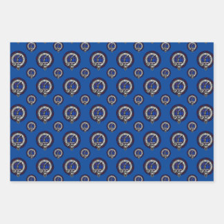 クラン・エリオットバッジ縁どュレイバーホリデー，スコットランド ラッピングペーパーシート