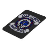 クラン・エリオット・バ縁どッジ、Reivers、スコットランドテープ マグネット (左側)