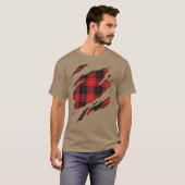 クラン・カニンガム タータン プリント柄 Tシャツ (正面フル)