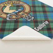 クラン・ガスリーのクレストのタータンチェック シェルパブランケット (3/4)