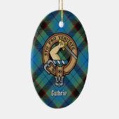 クラン・ガスリーのクレストのタータンチェック セラミックオーナメント (右)