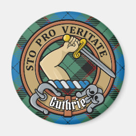 クラン・ガスリーのクレストのタータンチェック マグネット