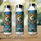 クラン・ガスリーのクレストのタータンチェック 保温保冷タンブラー