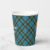 クラン・ガスリーのクレストのタータンチェック 紙コップ (右)