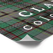 クラン・クレイグ・カラーズ・オブ・スコットランドタータンチェック ポスター (角)