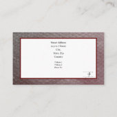 クラン。グラデーションバブルラップの背景Iリセラー 名刺 (裏面)