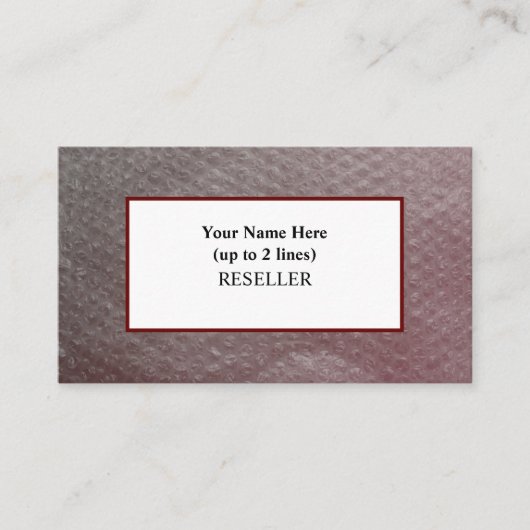 クラン。グラデーションバブルラップの背景Iリセラー 名刺 (正面)