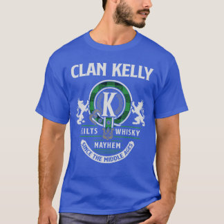 クラン・ケリー スコットランドの姓 ファミリー ハイランドゲーム  Tシャツ