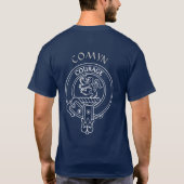 クラン・コマン | カミング紋章Tシャツ Tシャツ (裏面)
