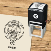 クラン・ゴードン・クレスト自己インキング・スタンプ