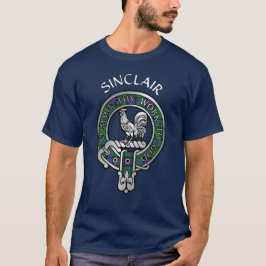 クラン・シンクレア クラン紋章 + ハンティング タータン Tシャツ