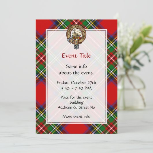 クラン・スチュワート・クレスト 招待状 (スタンド正面)